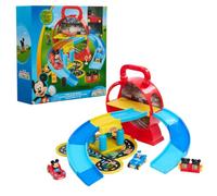 Just Play Disney Junior Mickey Mouse Stow 'n Go Garage, Juego de Figuras y vehículos, Juguetes para niños a Partir de 3 años