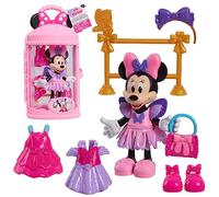 Just Play Disney Junior Minnie Mouse Fabulous Fashion Ballerina Doll, muñeca y Juego de Accesorios de 13 Piezas; Juguetes para niños a Partir de 3 años