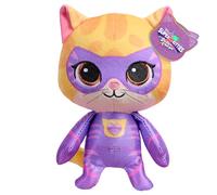 Just Play Disney Junior SuperKitties Sparks Peluche de 20,3 cm con Traje de héroe Gatito, Juguete para niños y niñas a Partir de 2 años