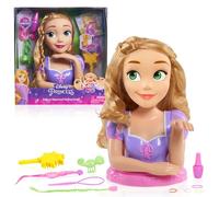 Disney Princess Deluxe Rapunzel Styling Head, 13 Piezas, Juguetes para niños a Partir de 3 años de Just Play