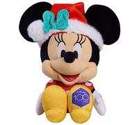 Just Play Disney100 Years of Wonder Minnie Mouse - Peluche para fiestas navideñas, juguete para niños a partir de 2 años