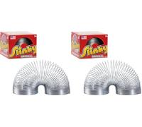 Just Play El Juguete Original Slinky Walking Spring, Slinky de Metal de 7 cm de diámetro, Juguetes para niños a Partir de 5 años (Paquete de 2)