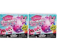 Just Play Estatuillas coleccionables Disney Doorables Let’s Party Mini P e 3,8 cm, Caja Sorpresa, Juguetes para niños a Partir de 5 años (Paquete de 2)