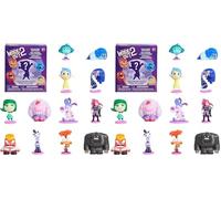 Just Play Minifiguras coleccionables Inside out 2 (del revés) de Disney y Pixar, estatuillas de 6,4 cm, Juguetes para niños a Partir de 3 años (Paquete de 2)