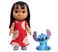 Just Play Muñeca articulada Lilo de Lilo & Stitch de Disney de 35,6 cm, con Figura de Stitch de 12,7 cm, Juguetes coleccionables, Juguete para niños y niñas a Partir de 3 años