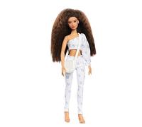 Just Play Naturalistas Kelsey - Muñeca de moda de 11.5 pulgadas y accesorios, cabello texturizado 4B, tono de piel marrón claro