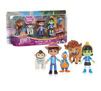Just Play Netflix Ridley Jones,Juego de figuras coleccionables, 5 unidades de Ridley Jones y amigos, Ismat The Mummy, Peaches The Space Monkey, Fred The Bison, juguetes para niños de 3 años