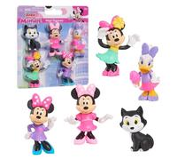 Just Play Paquete de 5 Minifiguras Minnie Mouse de Disney Junior, de 4,3 cm a 6,9 cm de Alto; Juguetes para niños a Partir de 3 años