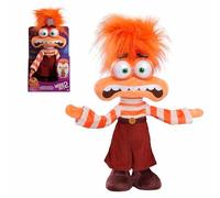 Just Play Peluche Grande Temblando de ansiedad de Inside out 2 de Disney y Pixar de 33 cm de Largo, con Sonidos, Animales de Peluche, Juguetes para niños a Partir de 3 años