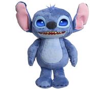 Just Play Peluche interactivo Disney Many Moods Stitch, 34,3 cm, 50+ sonidos y frases, ojos LCD, 3+