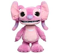 Just Play Peluche Interactivo Disney Stitch Ultimate Angel, de 43 cm, más de 100 Sonidos y reacciones, se Mueve como el Angel de Verdad, para niños a Partir de 3 años