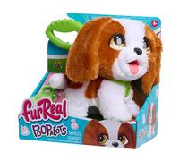 Just Play Peluche Interactivo Que Camina, furReal Poop-A-Lots Cavalier King Charles Spaniel, de 20,3 cm, Perrito con Correa Que Hace popó, 6 Piezas, Juguetes para niños a Partir de 4 años