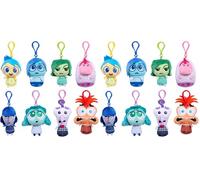 Just Play Peluches con Clip coleccionables Inside out 2 de Disney y Pixar, los Estilos Pueden Variar; Juguetes para niños a Partir de 3 años (Paquete de 2)