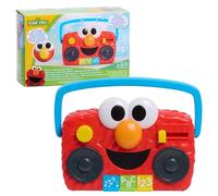 Just Play Sesame Street Elmo Take Along Boombox - Juguete interactivo con luces y sonidos, 14 cm, aprendizaje y educación, juguete para niños a partir de 2 años
