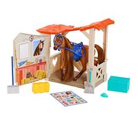 Just Play- Spirit Horse & Stable Figura de Juego, Color carbón (39352)