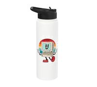 Just Put In A Ticket I Nerd informático divertido suporte Stainless Steel Insulated Water Bottle