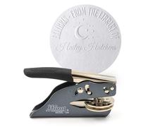 JUST REFINE® Sello gofrado Exlibris personalizado - Pinza gofradora de libros para papel - Ideal como regalo o para ocasiones especiales - Varios motivos (Sigillum Libri)