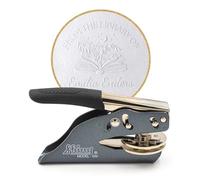 JUST REFINE® Sello gofrado Exlibris personalizado - Pinza gofradora de libros para papel - Ideal como regalo o para ocasiones especiales - Varios motivos (Signatura)