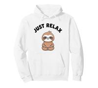 Just Relax Funny Cute Sloth Kawaii Yoga Perezoso Sin Estrés Sudadera con Capucha