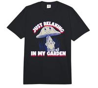 Just Relaxing In My Garden Funny Gnomo Gráfico Jardinería Comfort Colors Adult Heavyweight T-Shirt