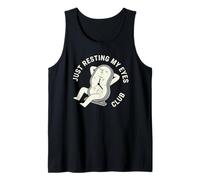 Just Resting My Eyes Club Anti Hustle Lifestyle Humor Camiseta sin Mangas