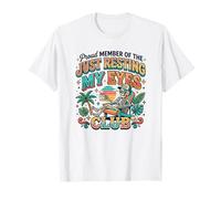 Just Resting My Eyes Club Coffee Lover Funny Beach Vacaciones Camiseta