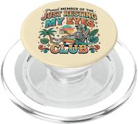 Just Resting My Eyes Club Coffee Lover Funny Beach Vacaciones PopSockets PopGrip para MagSafe
