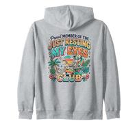 Just Resting My Eyes Club Coffee Lover Funny Beach Vacaciones Sudadera con Capucha