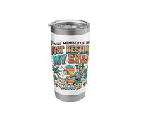 Just Resting My Eyes Club Coffee Lover Funny Beach Vacaciones Vaso térmico de acero inoxidable de doble pared