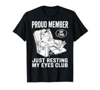Just Resting My Eyes Funny Frog Nap Lover Lazy Sleeper Camiseta