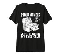Just Resting My Eyes Funny Frog Nap Lover Lazy Sleeper Camiseta Premium