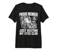 Just Resting My Eyes Funny Frog Nap Lover Lazy Sleeper Camiseta Premium