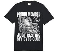 Just Resting My Eyes Funny Frog Nap Lover Lazy Sleeper Comfort Colors Adult Heavyweight T-Shirt
