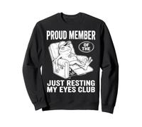 Just Resting My Eyes Funny Frog Nap Lover Lazy Sleeper Sudadera
