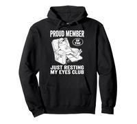 Just Resting My Eyes Funny Frog Nap Lover Lazy Sleeper Sudadera con Capucha