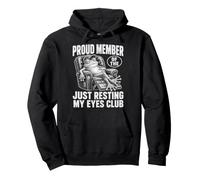 Just Resting My Eyes Funny Frog Nap Lover Lazy Sleeper Sudadera con Capucha