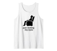 Just Resting My Eyes Recliner Chair Funny Fathers Day Camiseta sin Mangas