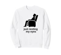 Just Resting My Eyes Recliner Chair Funny Fathers Day Sudadera