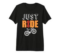 Just Ride Cycling Cyclist Life Mountain Biking Bicycle Lover Camiseta Premium