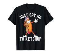Just Say No To Ketchup Shirt Ketchup Hotdog 4 de julio Camiseta