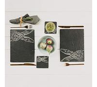 Just Slate Hare - Alfombrillas para Colocar (tamaño X2), Color Negro, 11 cm x 11 cm