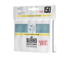 Just Sleeves Mini American Value Pack (150),Accesorio de Juego, Fundas para Cartas Fáciles de barajar, sin ácidos, sin PVC