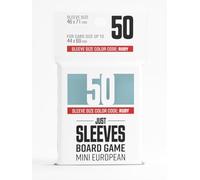 Just Sleeves Mini European (50),Accesorio de Juego, Fundas para Cartas Fáciles de barajar, sin ácidos, sin PVC