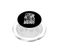 Just Stay Weird Dead Goth Skull Astronauta Cartoon PopSockets PopGrip para MagSafe