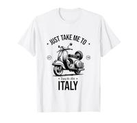 Just Take Me To Italy Vintage Scooter Vacaciones Viajes Camiseta