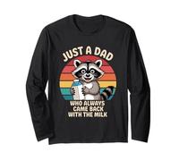 Just The Dad Who Always Came Back With The Milk Cute Raccoon Manga Larga