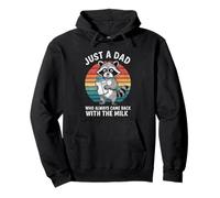 Just The Dad Who Always Came Back With The Milk Distressed Sudadera con Capucha