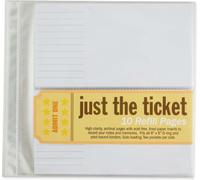 Just the Ticket Refill Sheets (8 inch x 8 inch refill) by Peter Pauper Press(2011-08-01)