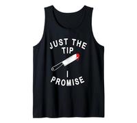 Just The Tip I Promise Funny Halloween Dichos Camiseta sin Mangas
