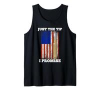 Just The Tip I Promise Gun Ammo Lovers - Bandera de Estados Unidos Camiseta sin Mangas
